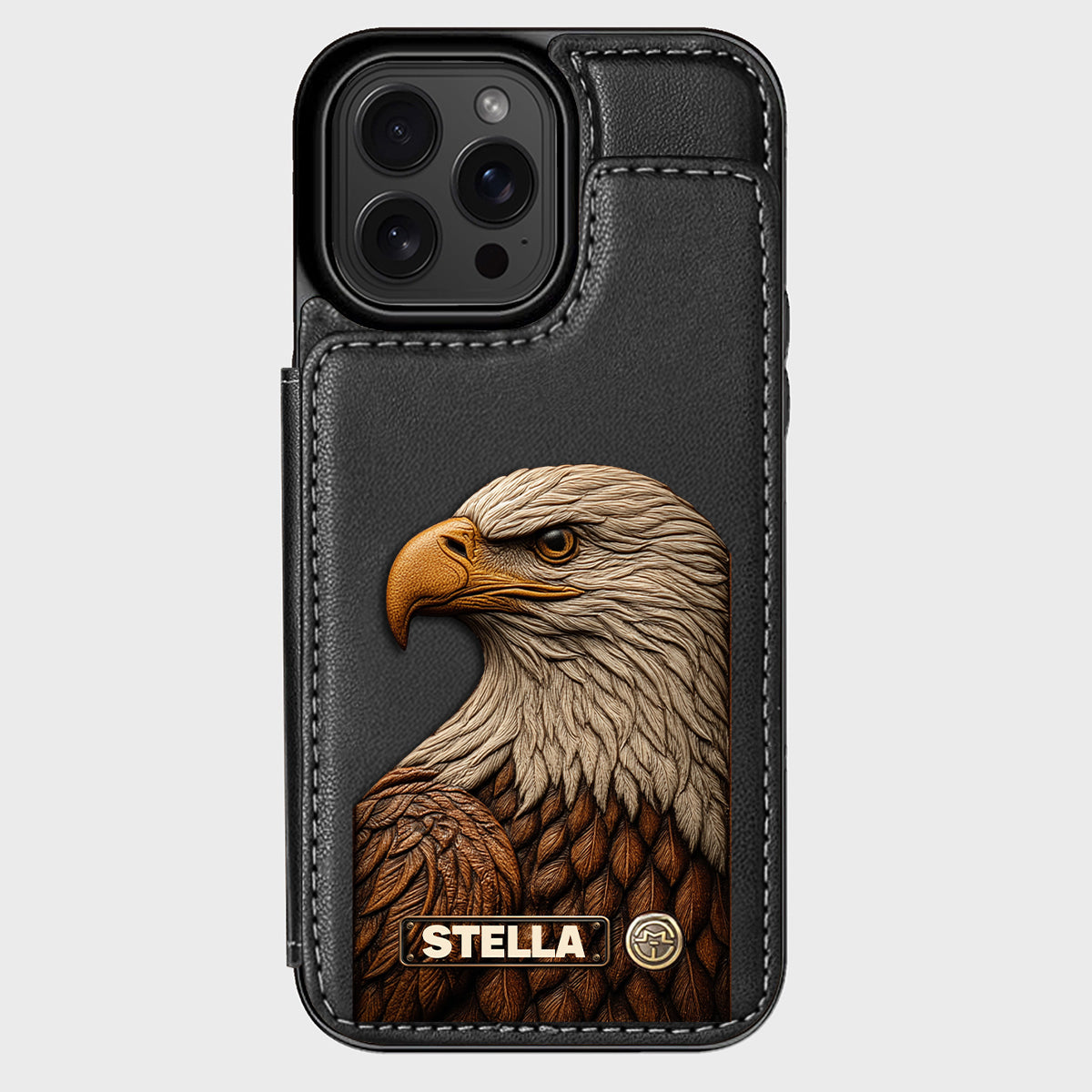 Majestic Eagle - Personalized Bald Eagle Wallet Phone Case