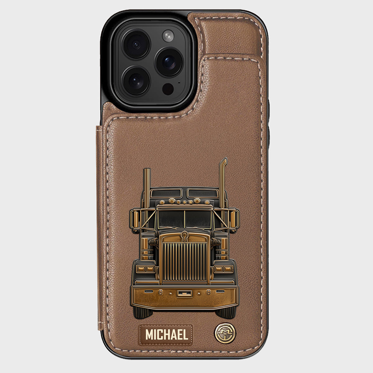 Truck Driver - Personalized Trucker Wallet Phone Case