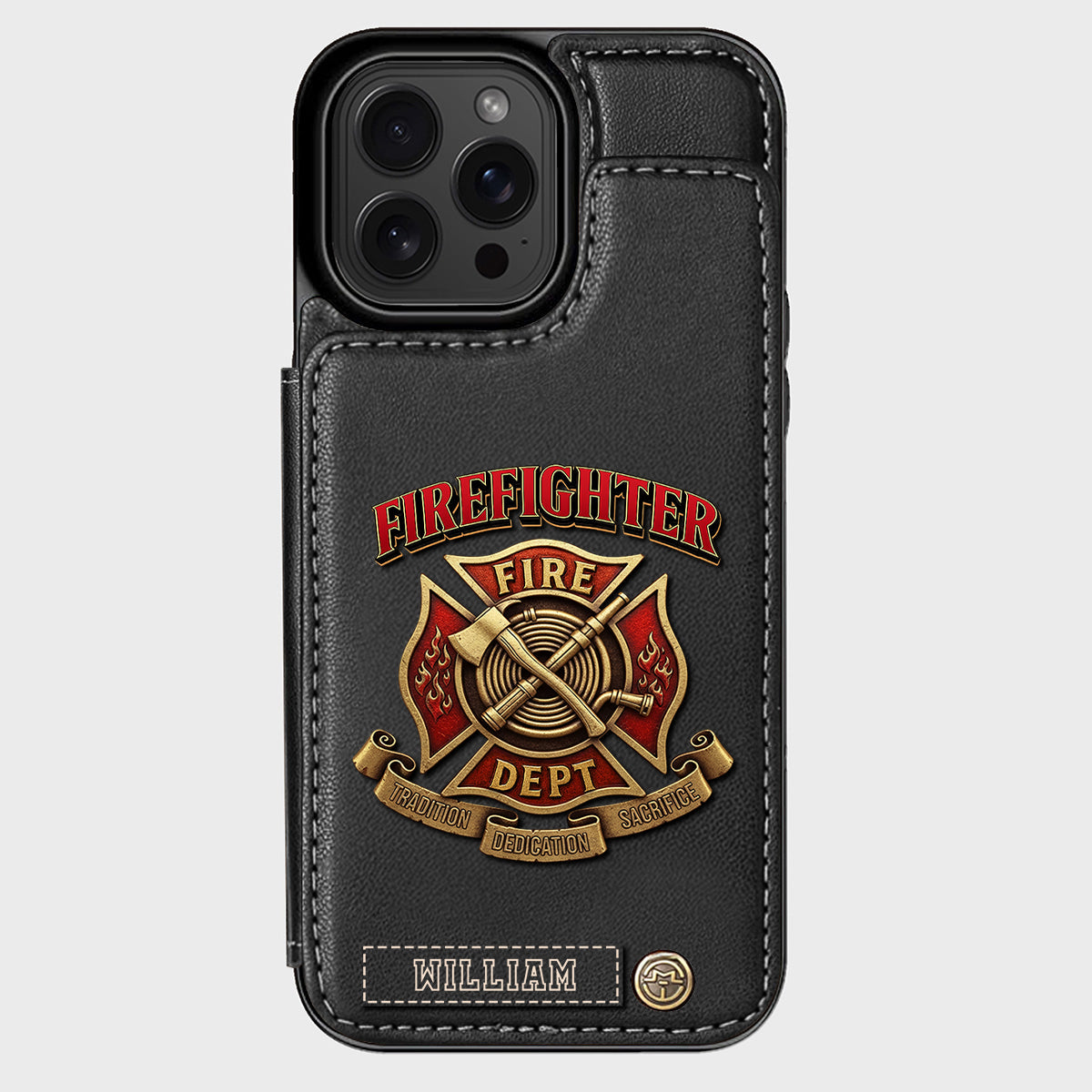 Proud Firefighter - Personalized Firefighter Wallet Phone Case