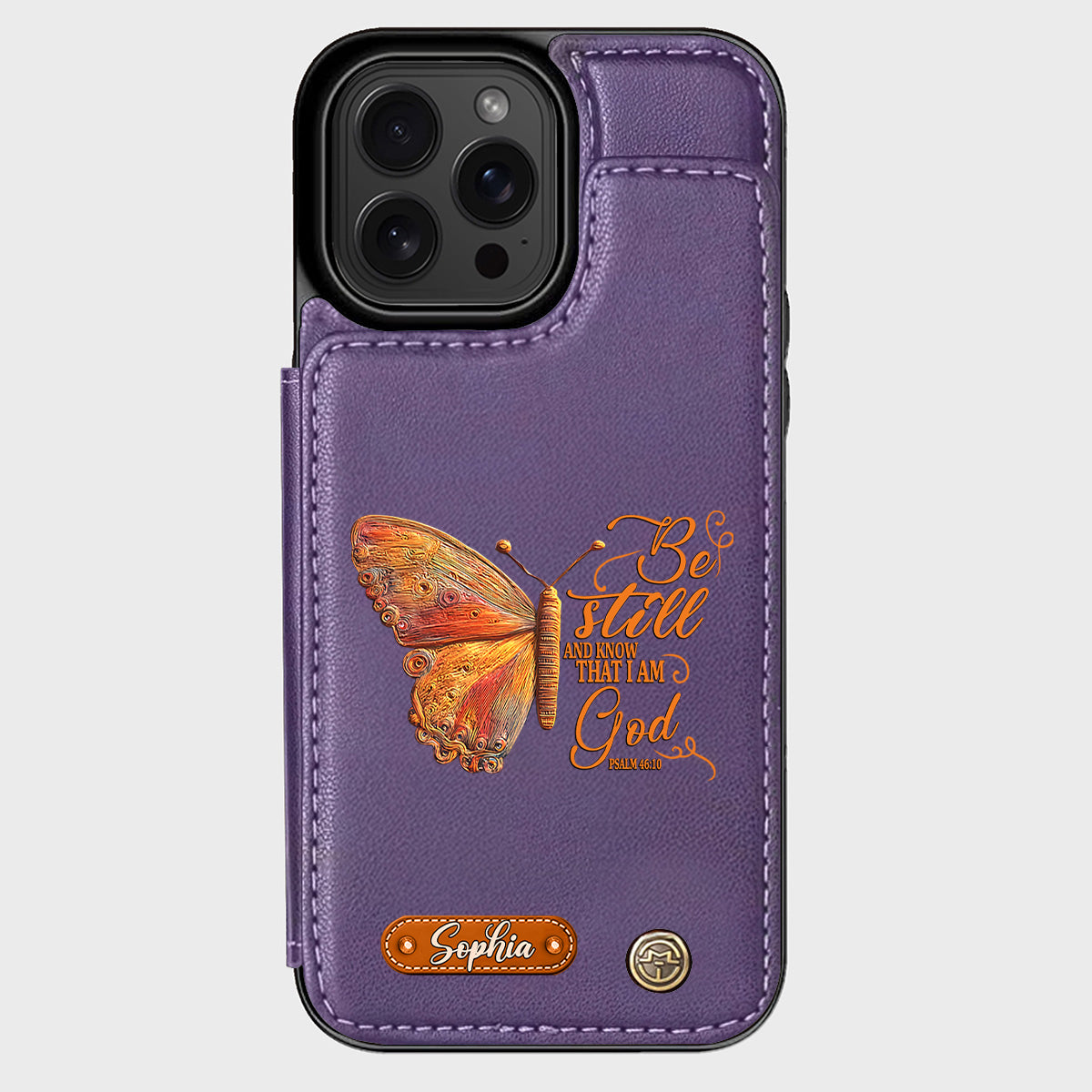 Be Still And Know That I Am God - Personalized Christian Wallet Phone Case