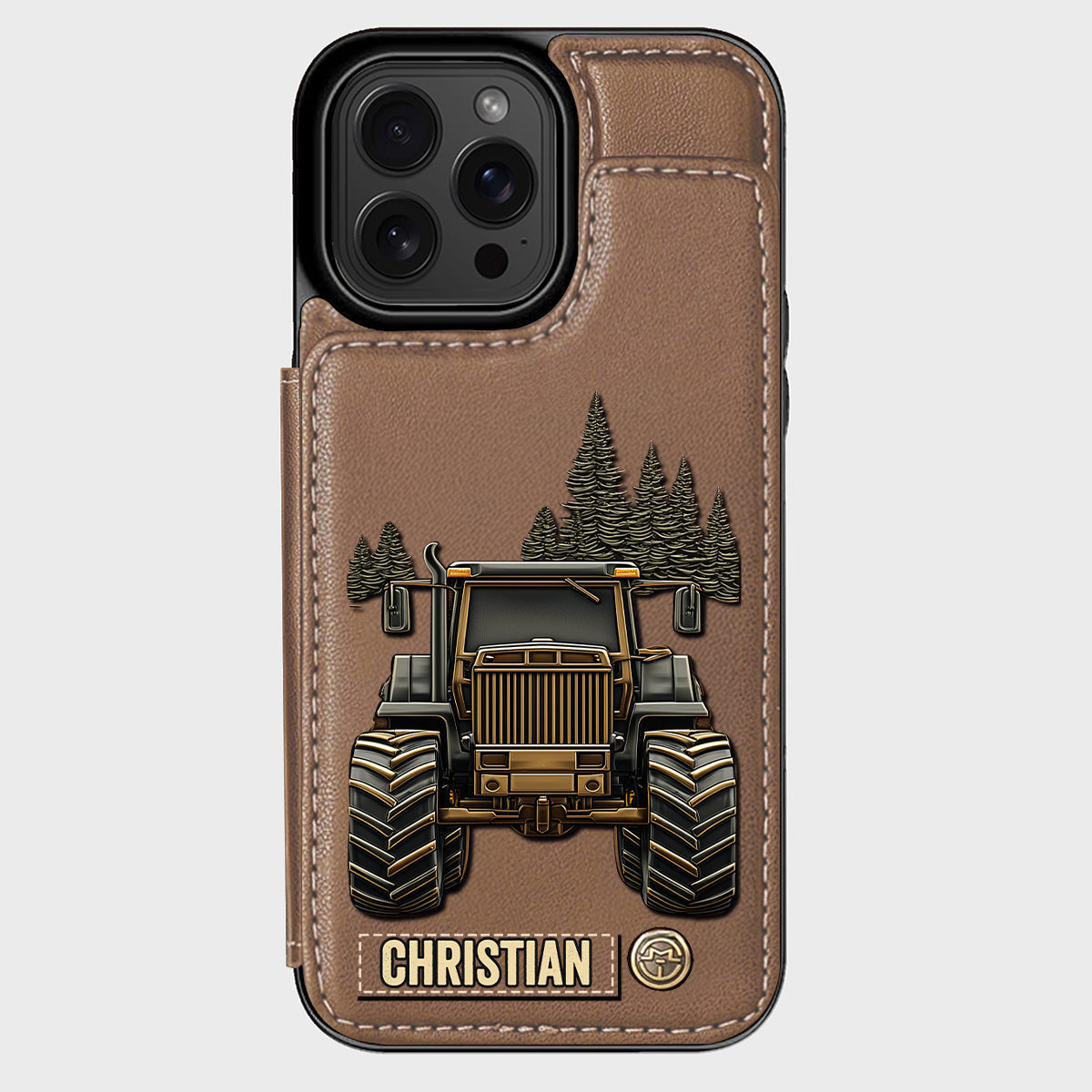 Tractor Ride - Personalized Tractor Wallet Phone Case