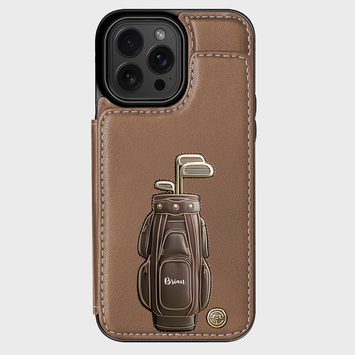 Luxury Gift For Golfer Custom Name - Personalized Golf Wallet Phone Case
