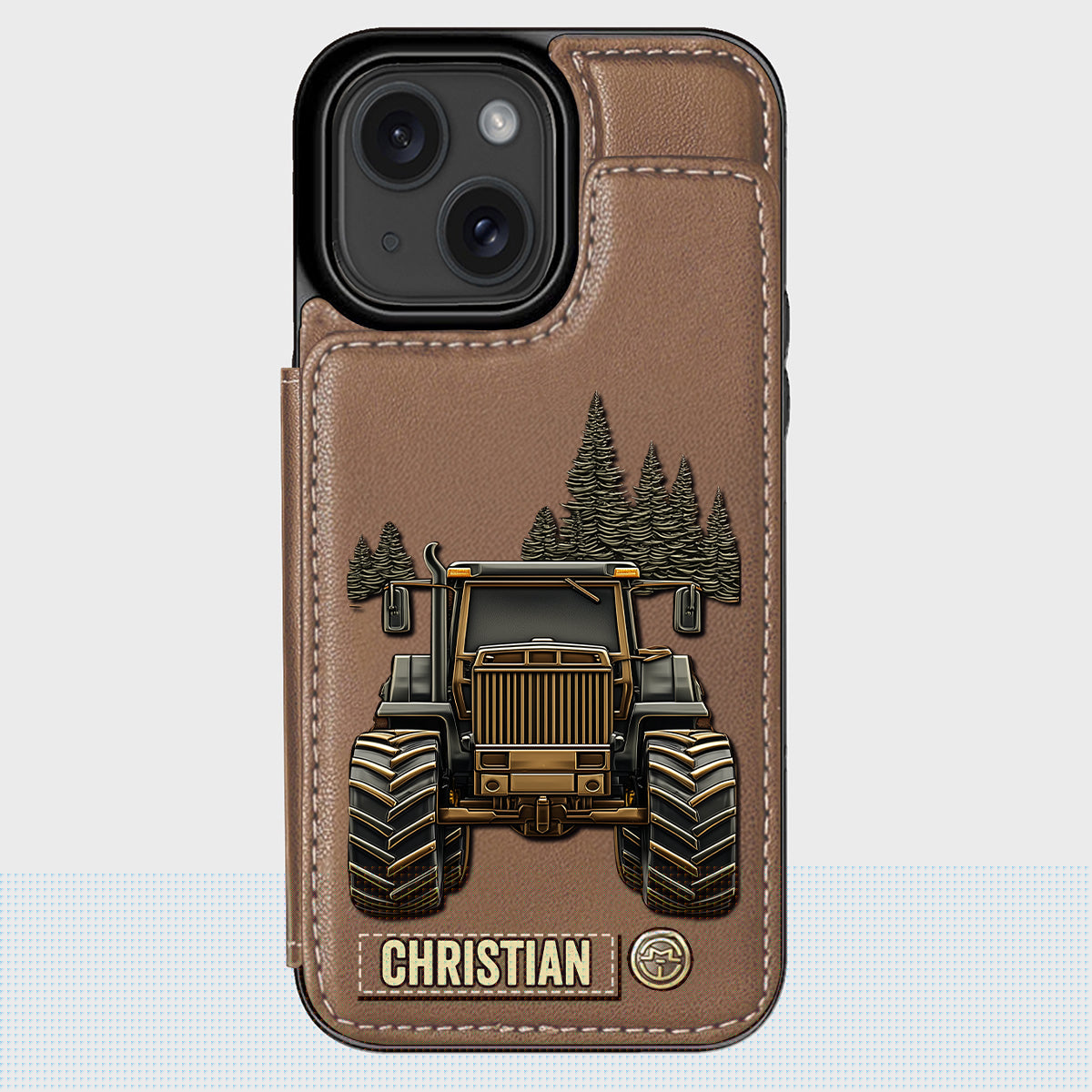 Tractor Ride - Personalized Tractor Wallet Phone Case