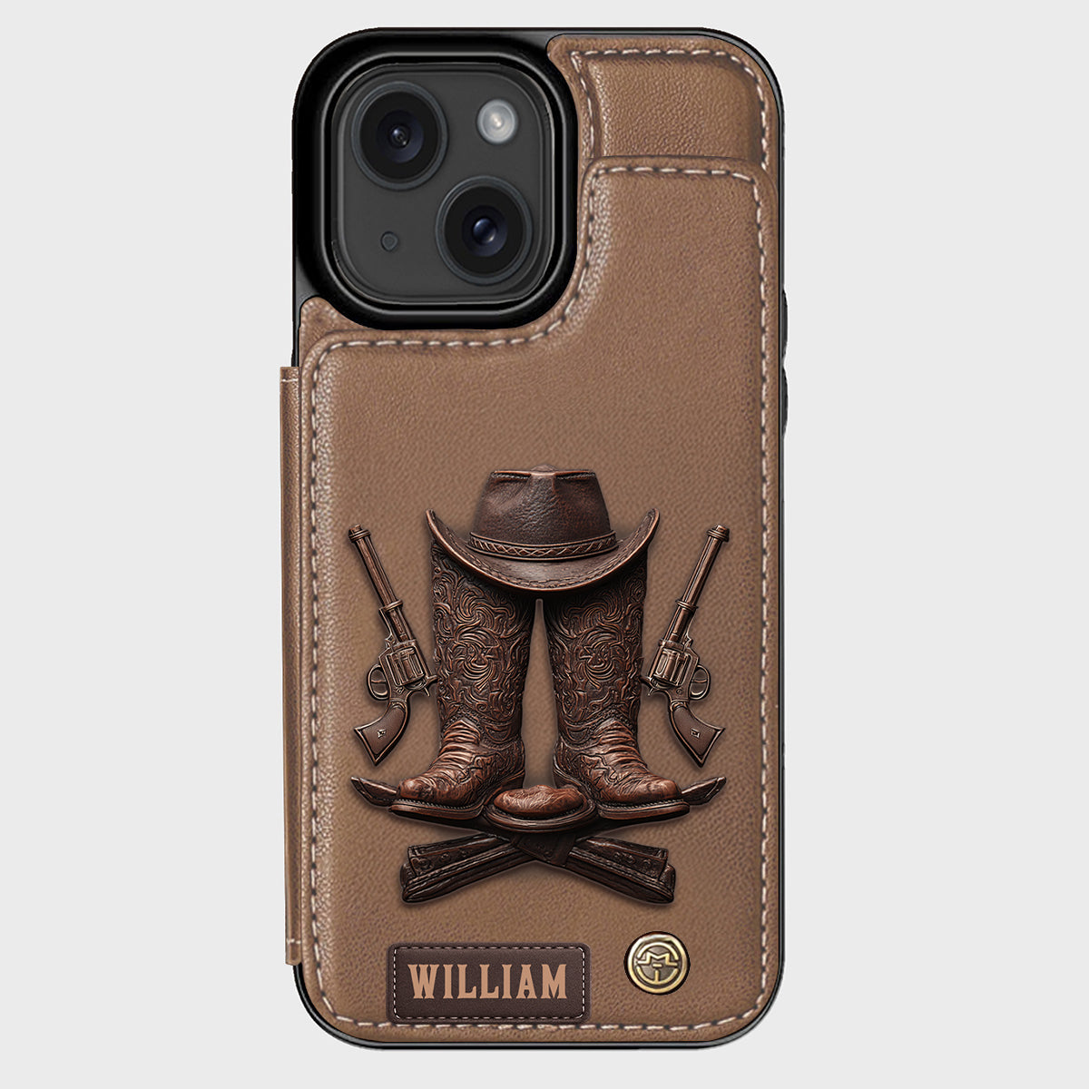 Western Spirit - Personalized Western Outfit Wallet Phone Case