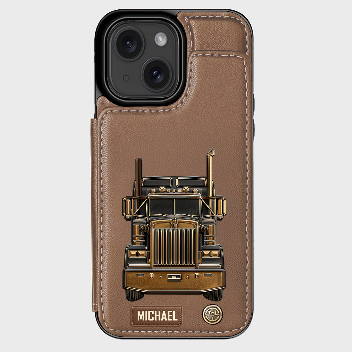 Truck Driver - Personalized Trucker Wallet Phone Case