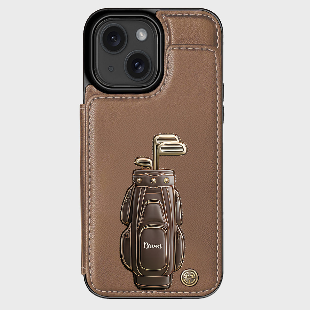 Luxury Gift For Golfer Custom Name - Personalized Golf Wallet Phone Case
