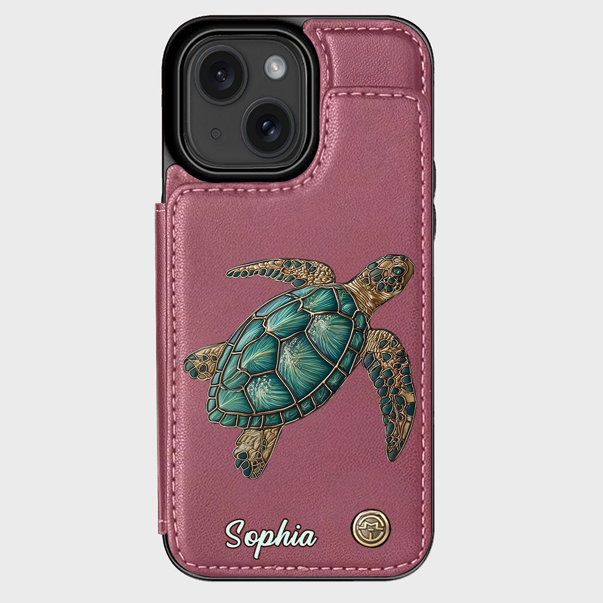 Love Turtles - Personalized Turtle Wallet Phone Case