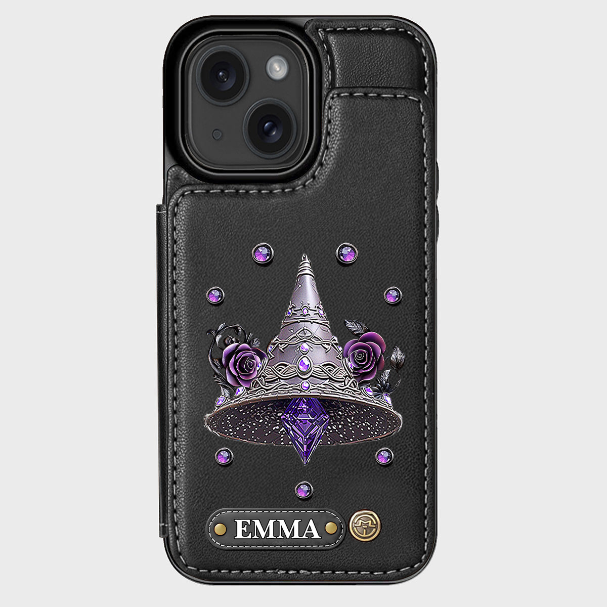 Beautiful Witch Hat - Personalized Witch Wallet Phone Case