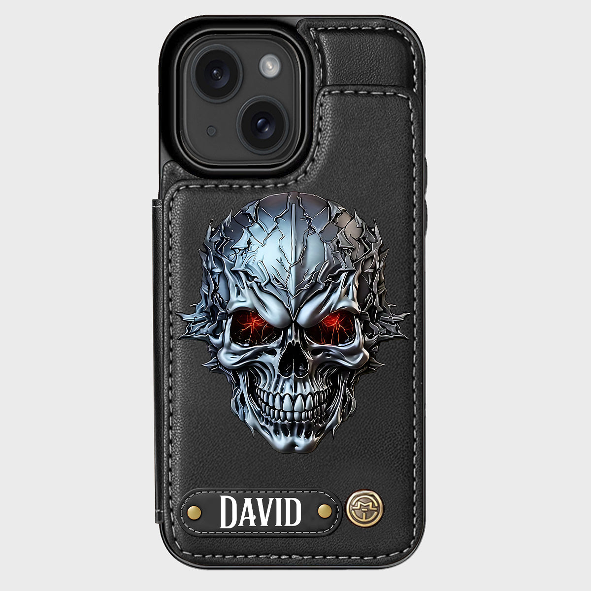 Cool Skull - Personalized Skull Wallet Phone Case