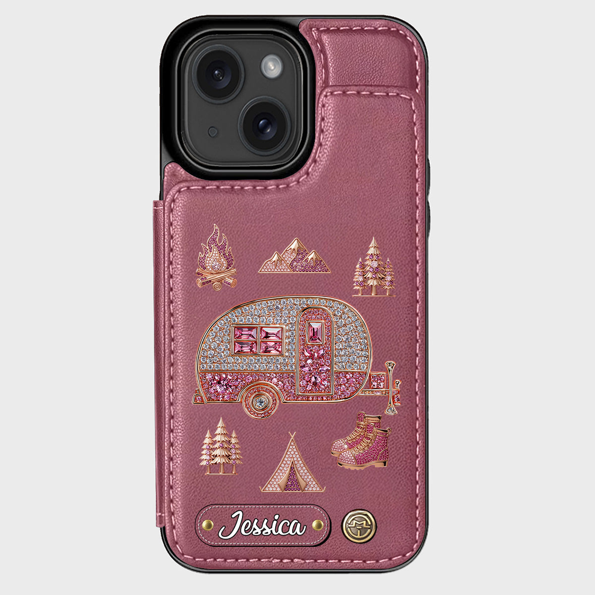 Love Camping - Personalized Camping Wallet Phone Case
