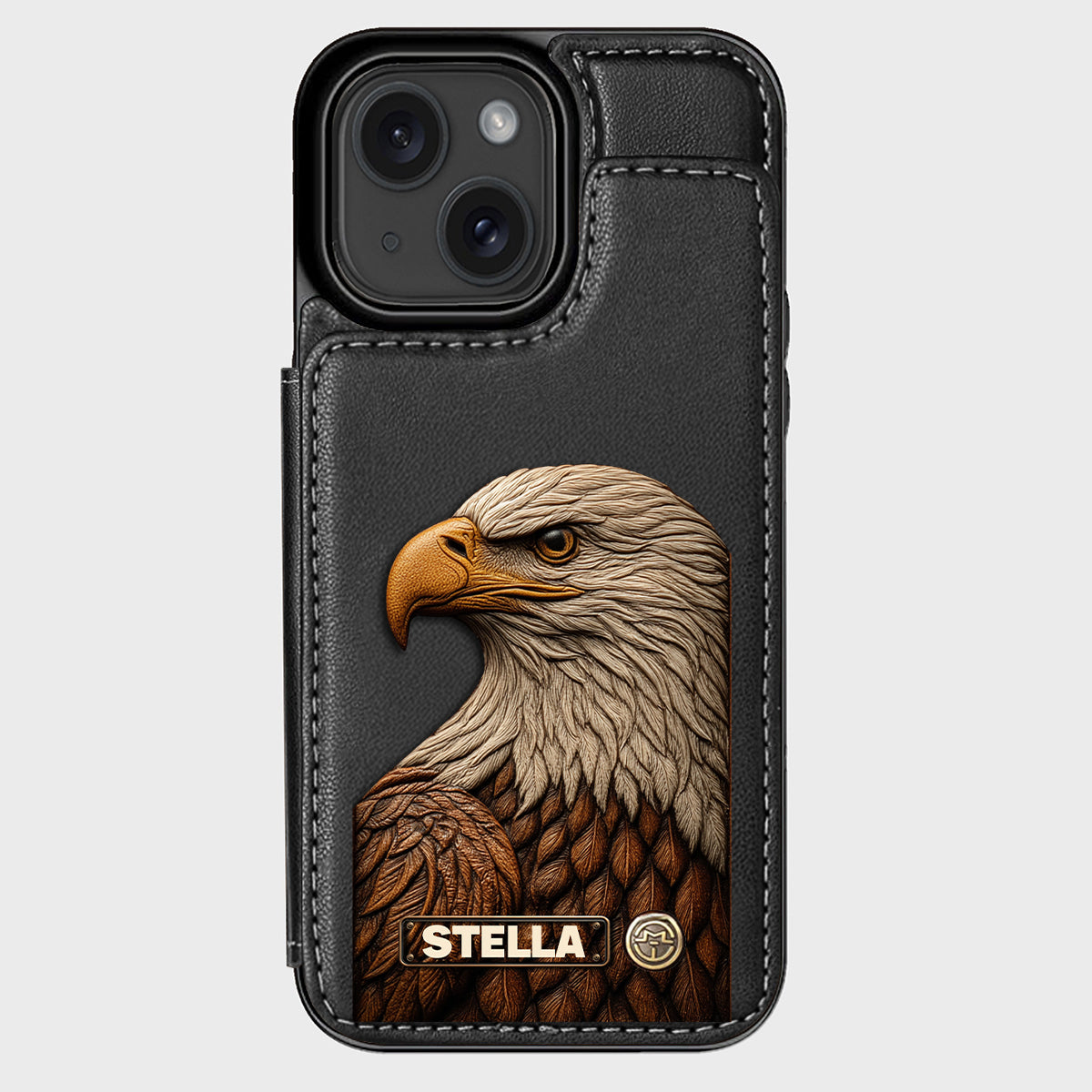 Majestic Eagle - Personalized Bald Eagle Wallet Phone Case