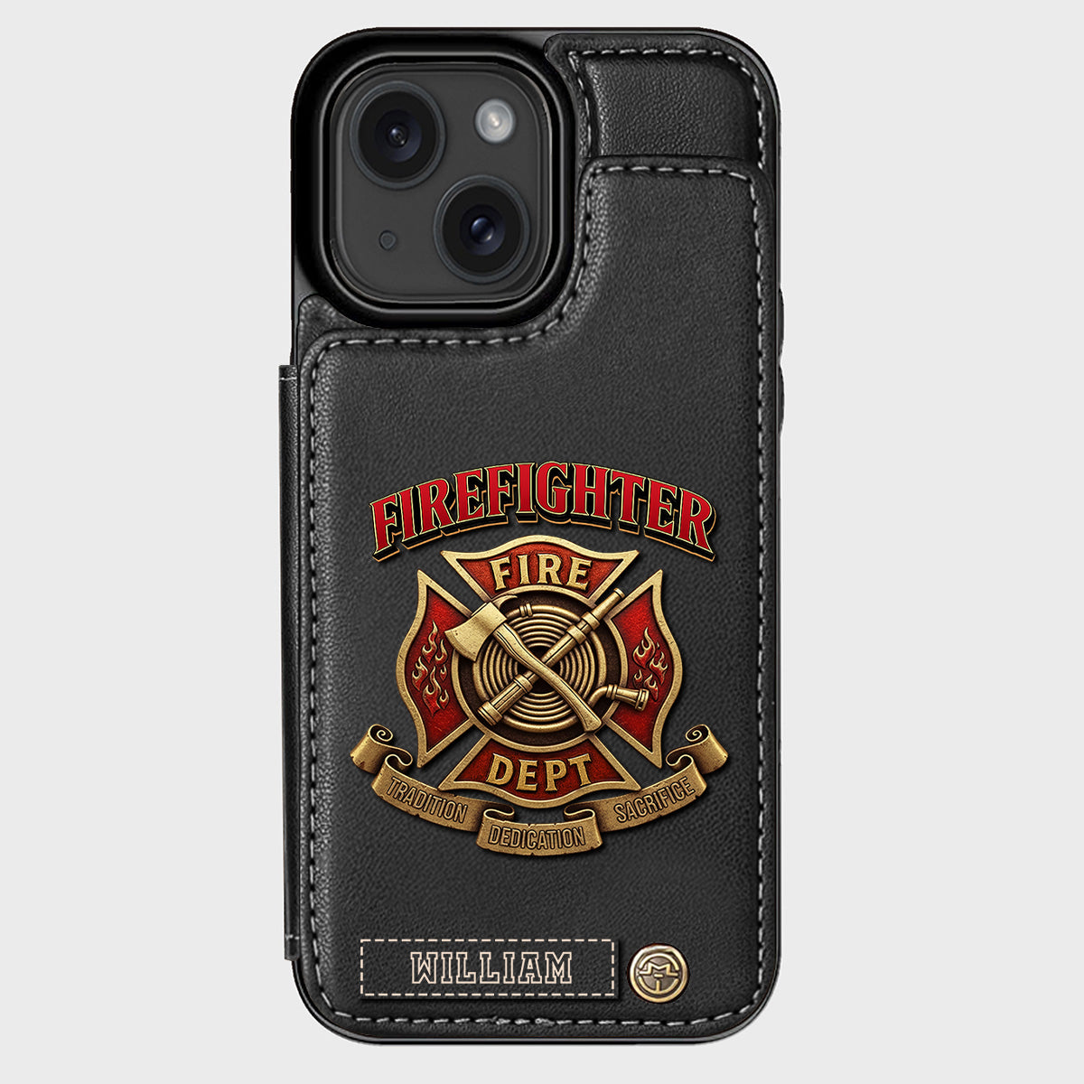 Proud Firefighter - Personalized Firefighter Wallet Phone Case