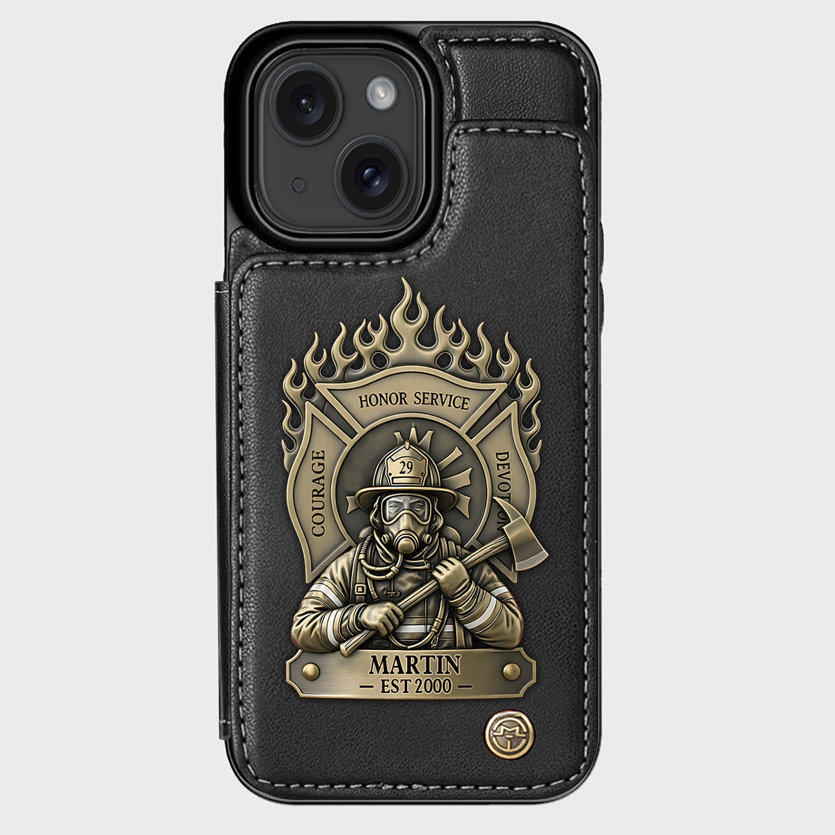 Proud Firefighter - Personalized Firefighter Wallet Phone Case