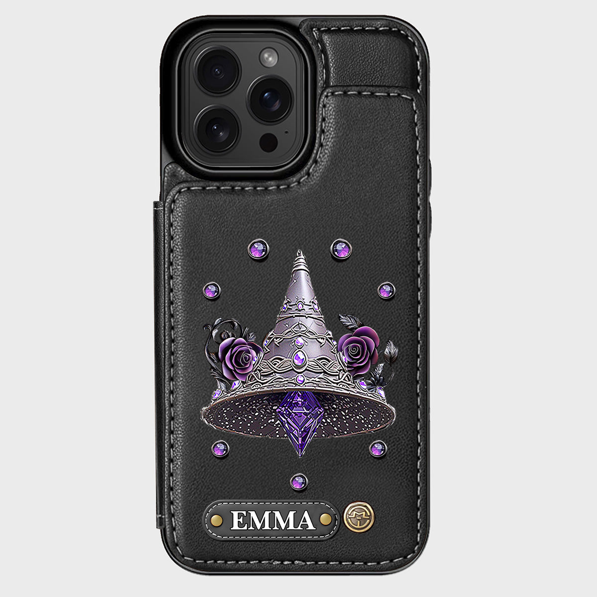 Beautiful Witch Hat - Personalized Witch Wallet Phone Case