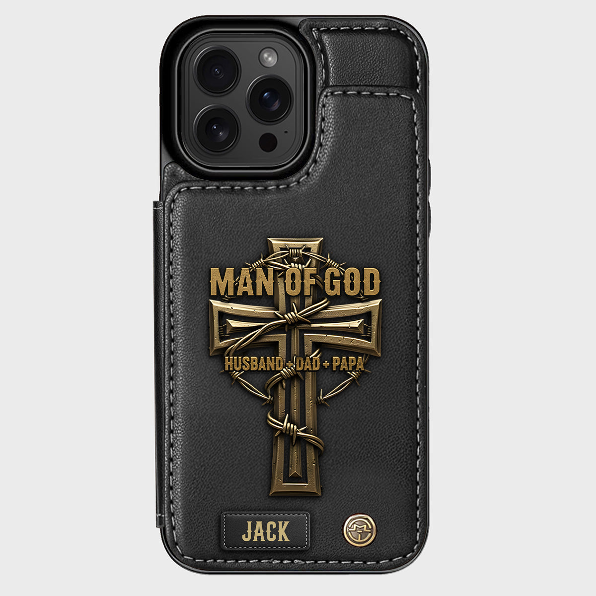 Man Of God - Personalized Christian Wallet Phone Case