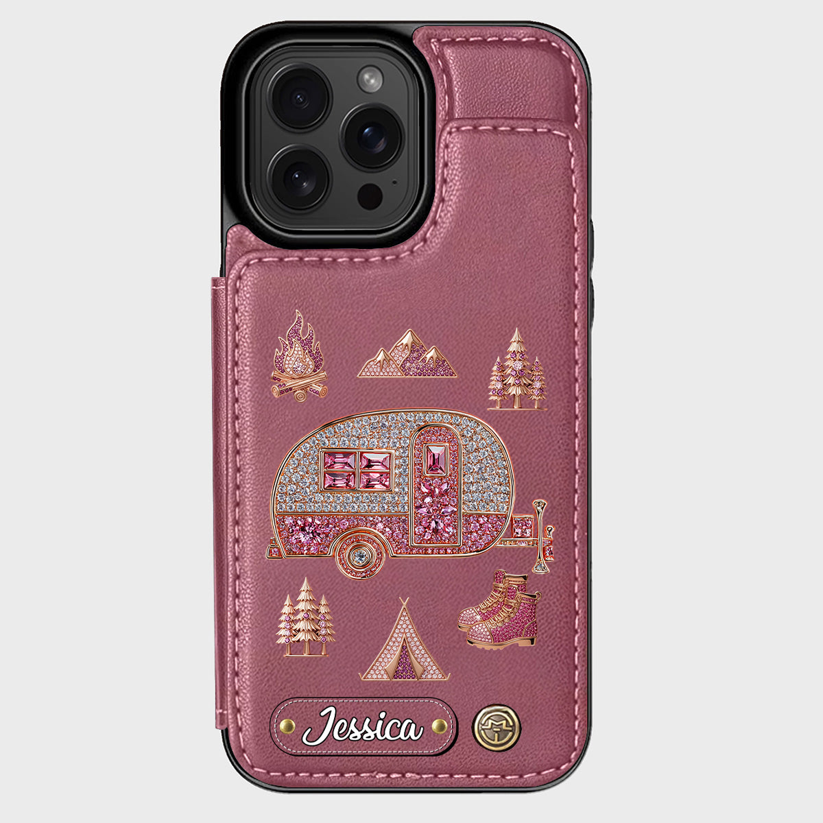 Love Camping - Personalized Camping Wallet Phone Case