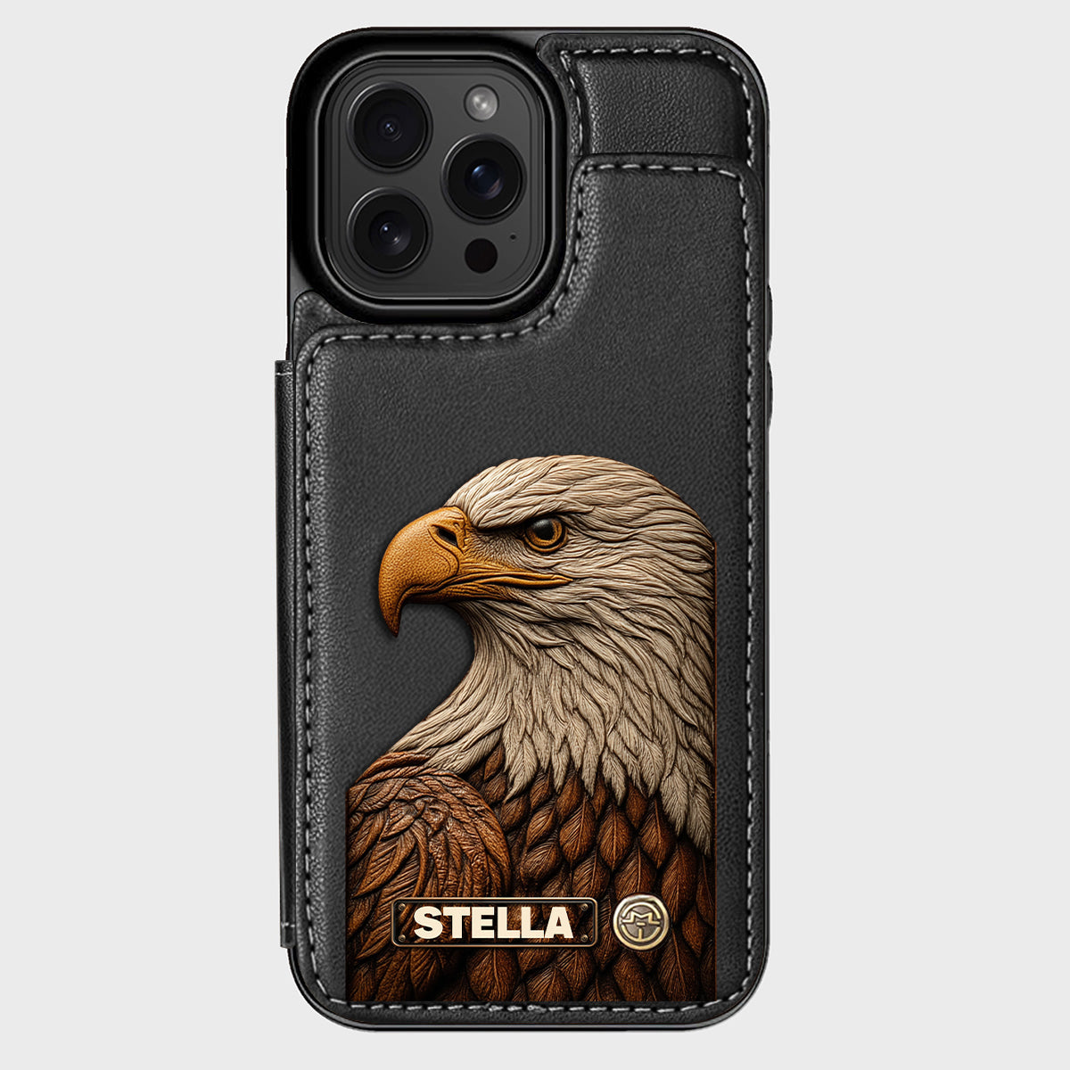 Majestic Eagle - Personalized Bald Eagle Wallet Phone Case