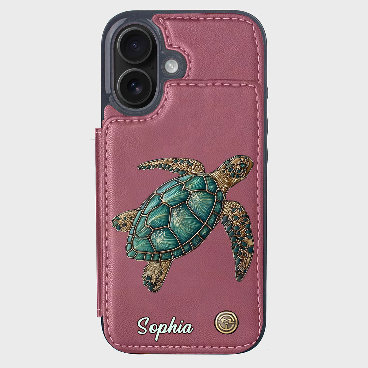 Love Turtles - Personalized Turtle Wallet Phone Case
