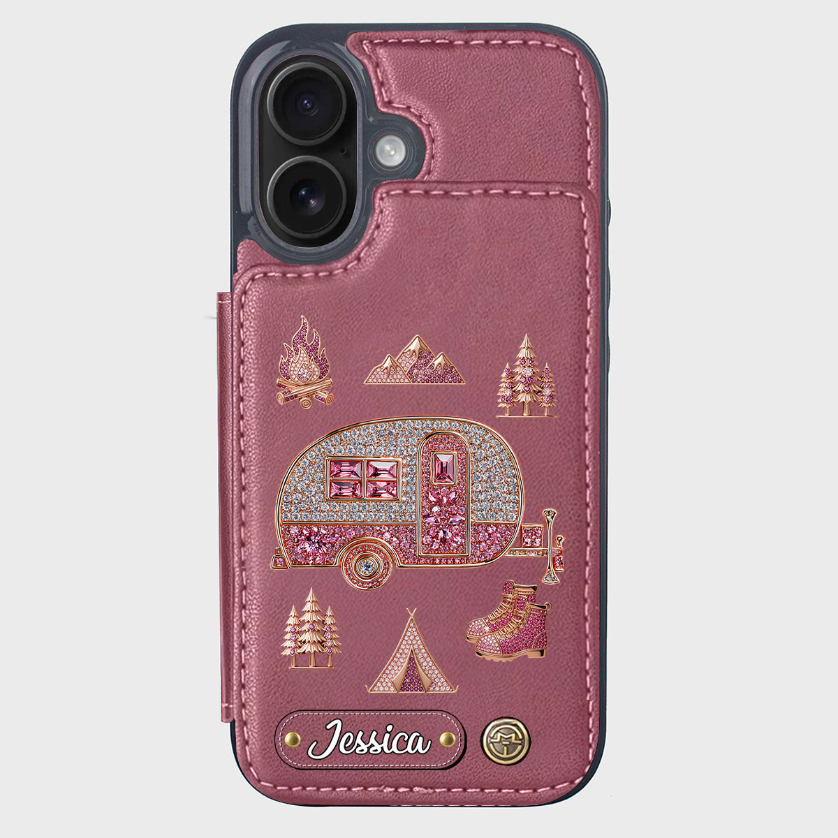 Love Camping - Personalized Camping Wallet Phone Case