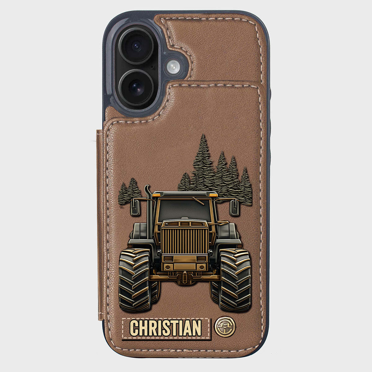 Tractor Ride - Personalized Tractor Wallet Phone Case