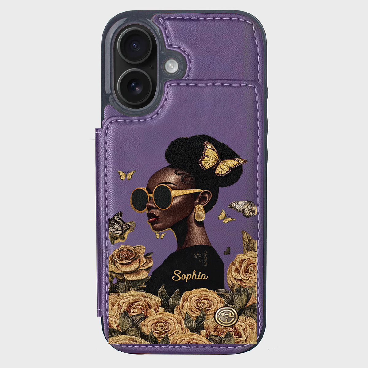 Empowered Beauty - Personalized African American Wallet Phone Case