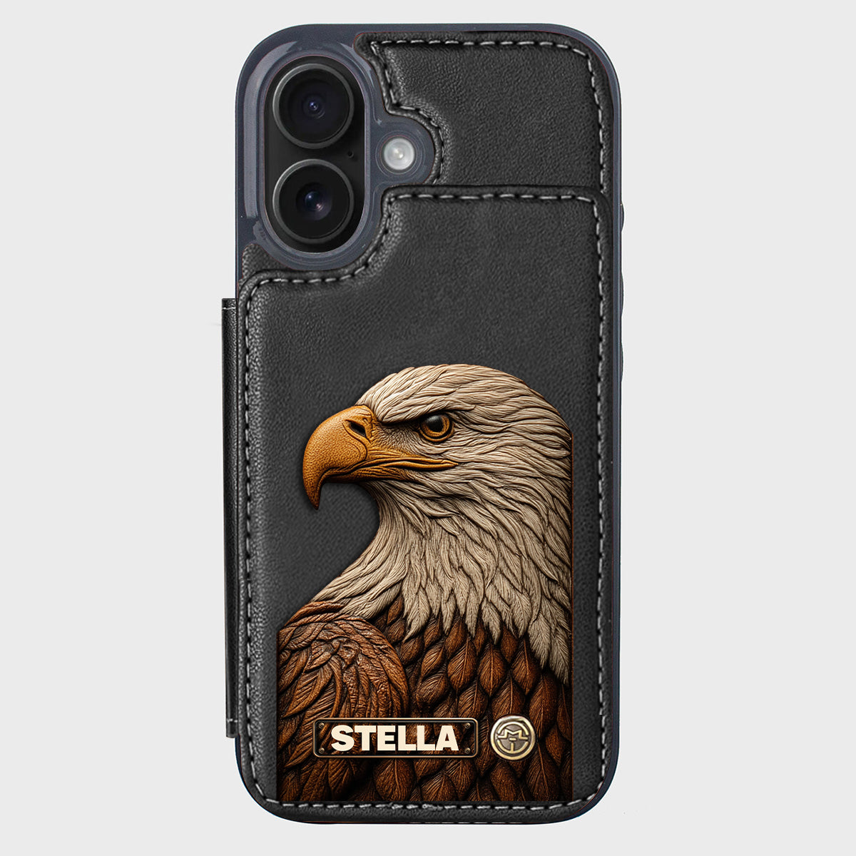 Majestic Eagle - Personalized Bald Eagle Wallet Phone Case