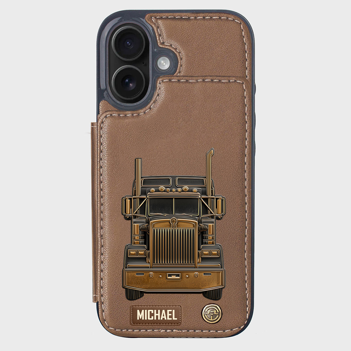 Truck Driver - Personalized Trucker Wallet Phone Case
