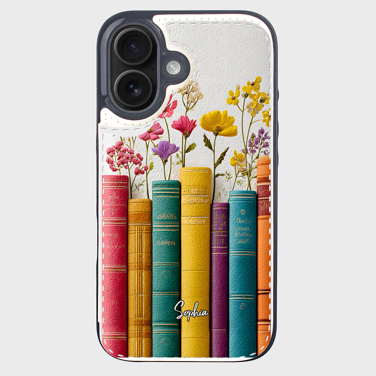 Vintage Flower Book - Personalized Book Foldable Wallet Phone Case