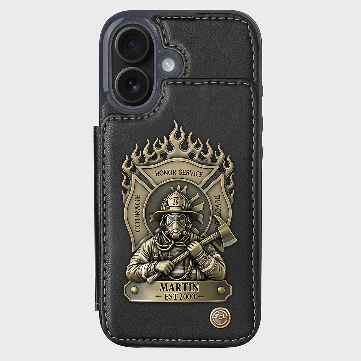 Proud Firefighter - Personalized Firefighter Wallet Phone Case
