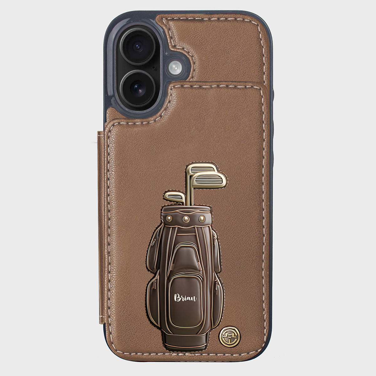 Luxury Gift For Golfer Custom Name - Personalized Golf Wallet Phone Case