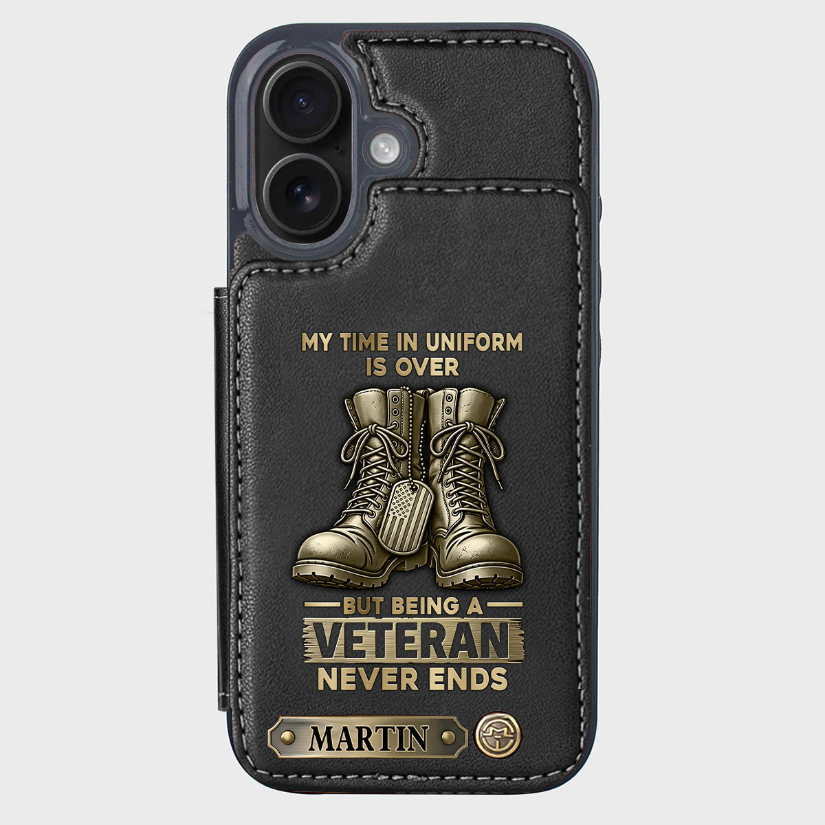 Proud Veteran - Personalized Veteran Wallet Phone Case