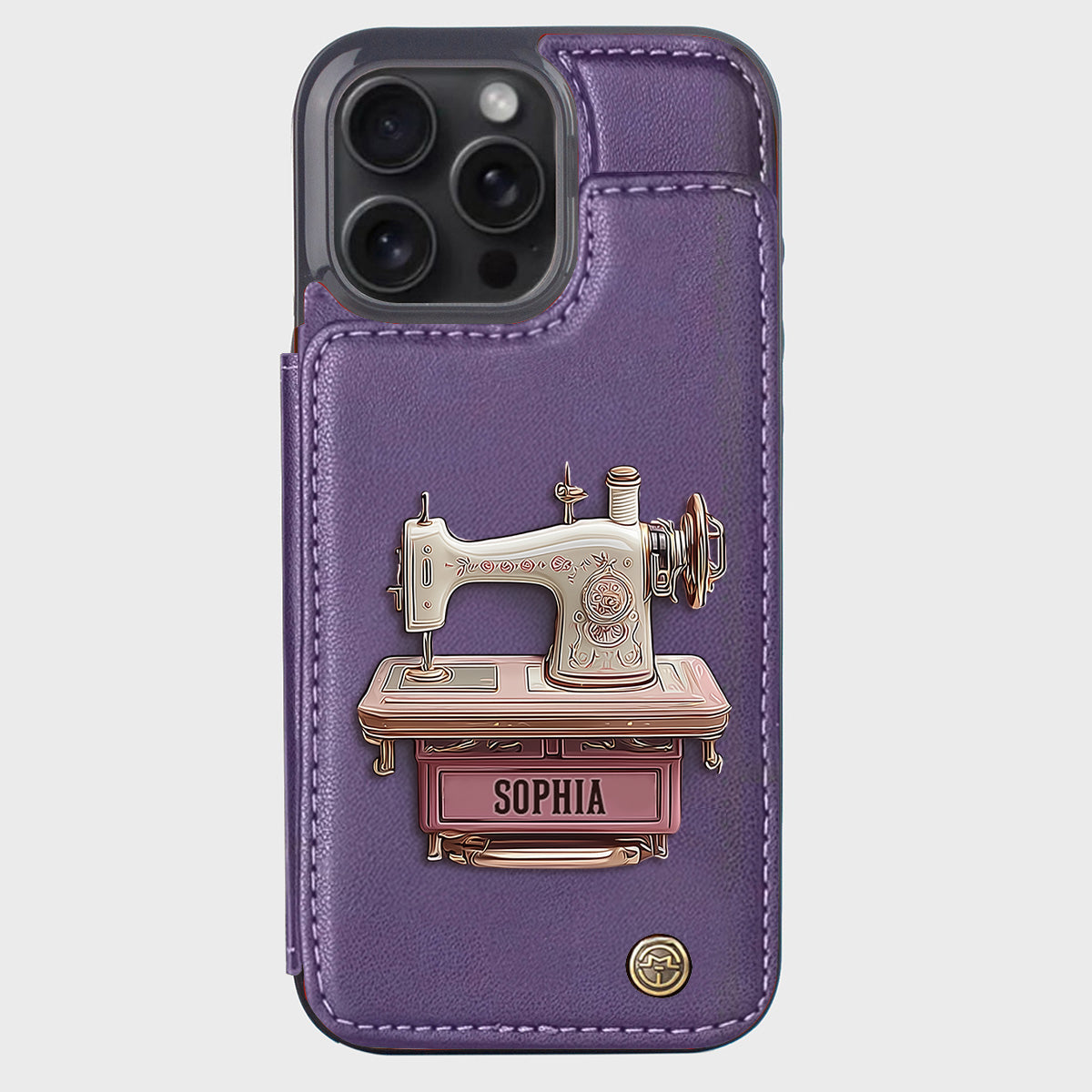 Sewing Machine - Personalized Sewing Wallet Phone Case