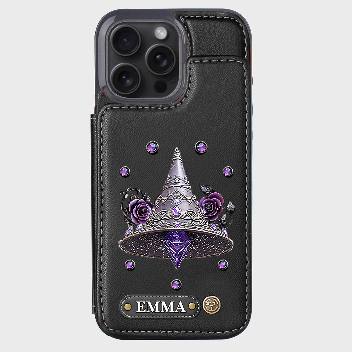 Beautiful Witch Hat - Personalized Witch Wallet Phone Case