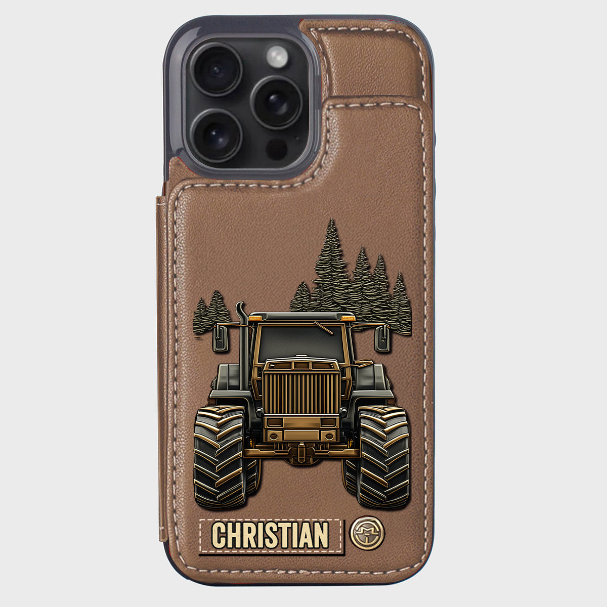 Tractor Ride - Personalized Tractor Wallet Phone Case