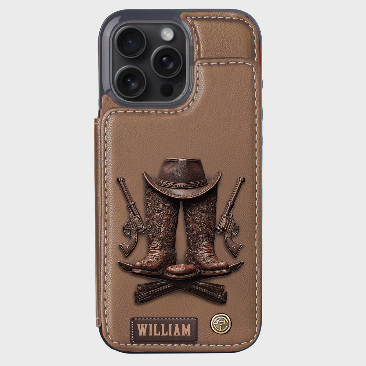 Western Spirit - Personalized Western Outfit Wallet Phone Case