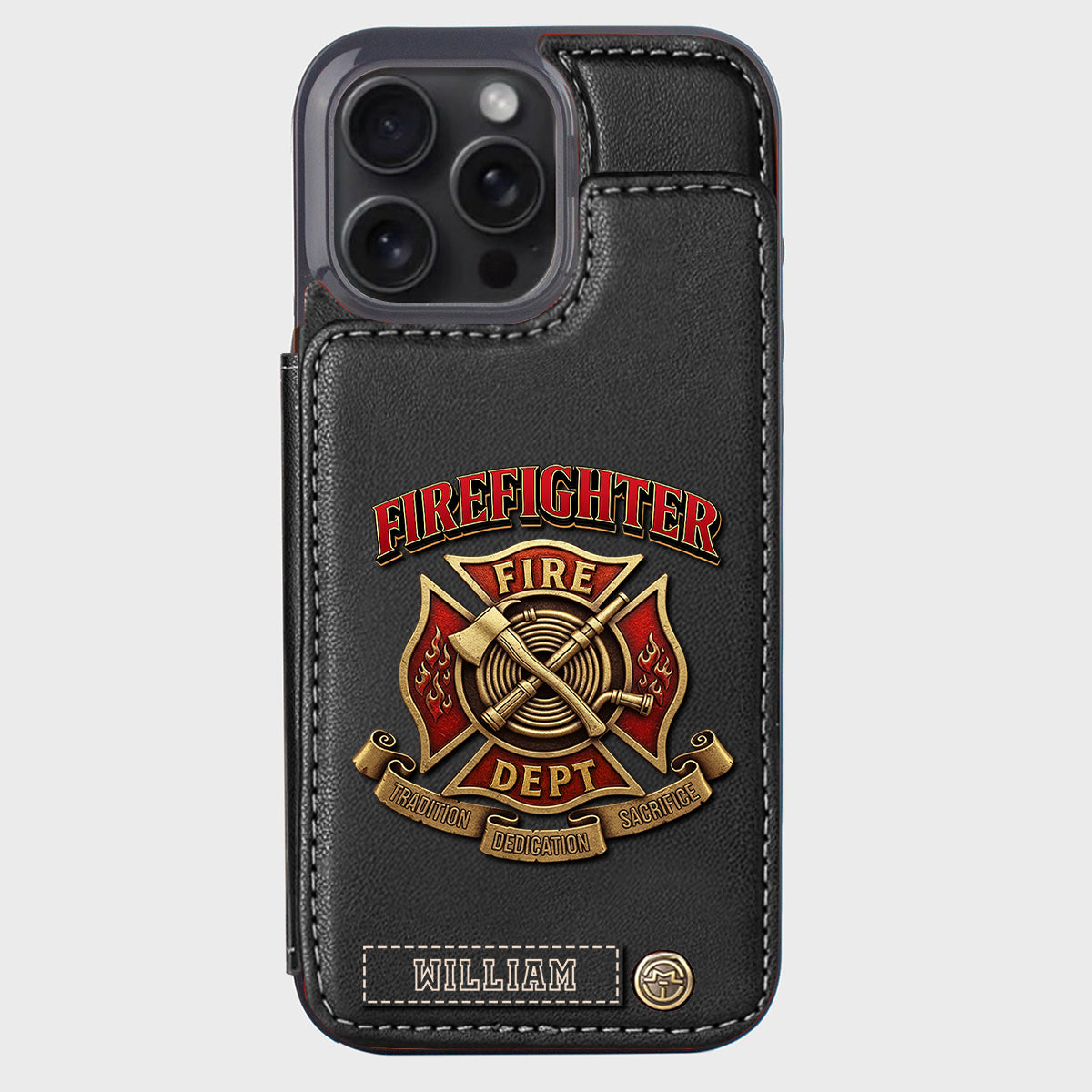 Proud Firefighter - Personalized Firefighter Wallet Phone Case