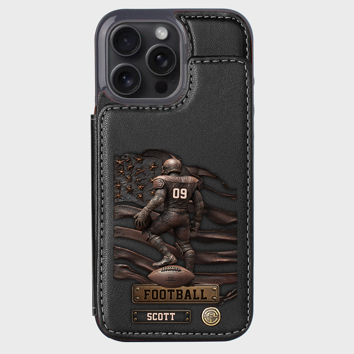 Game Day - Personalized Football Wallet Phone Case