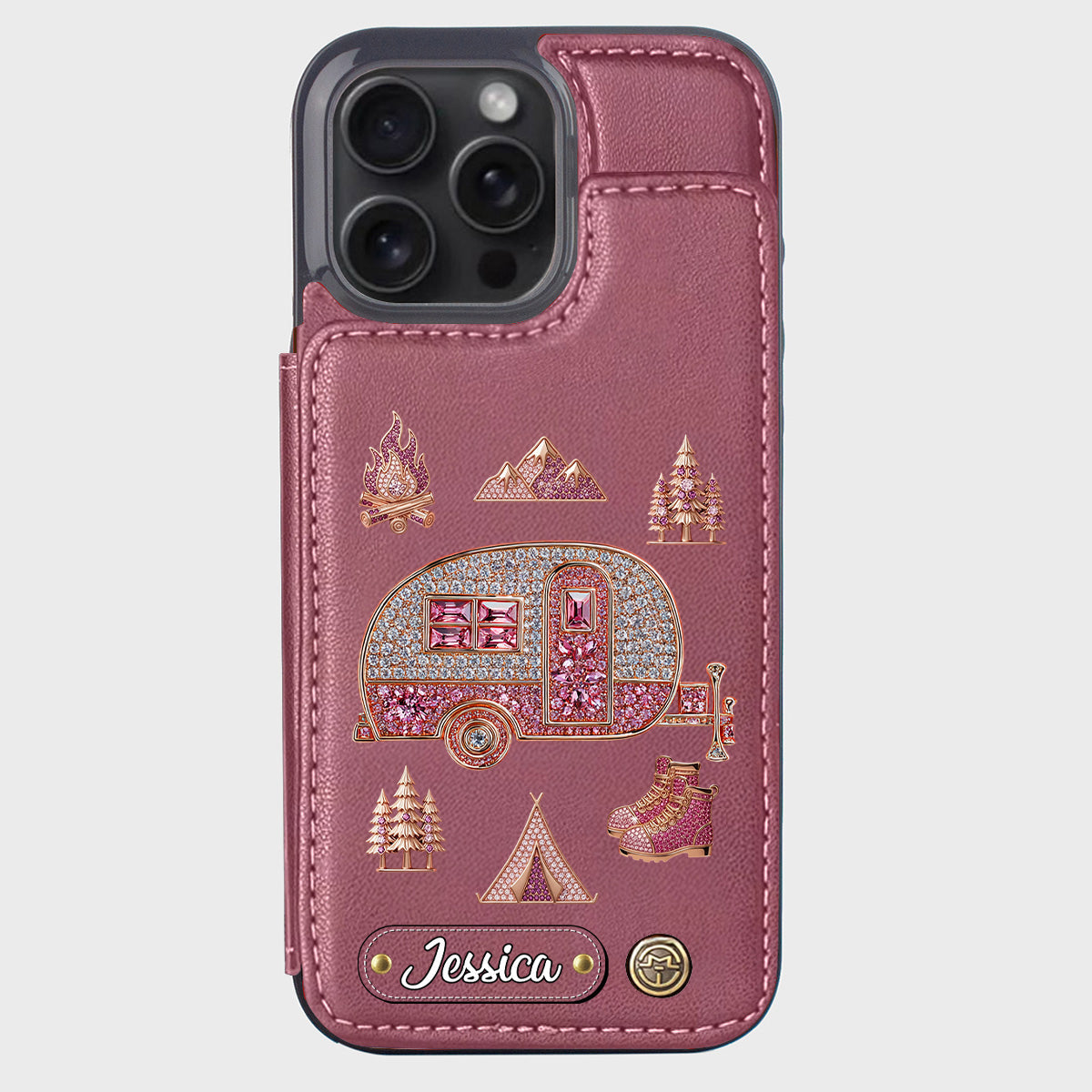 Love Camping - Personalized Camping Wallet Phone Case