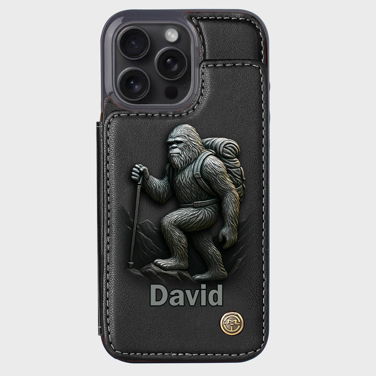 Sasquatch - Personalized Hiking Wallet Phone Case