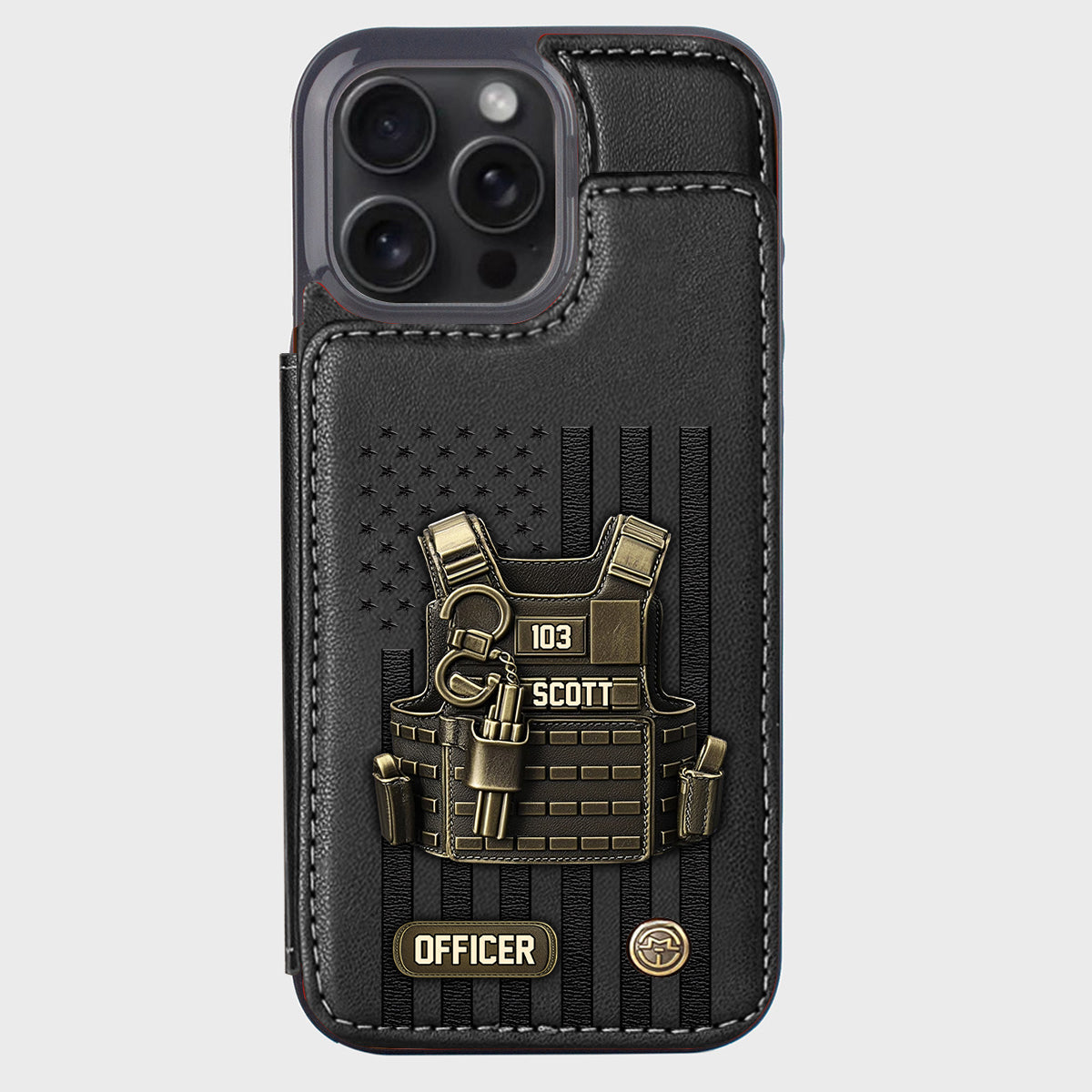 Proud Police - Personalized Police Officer Wallet Phone Case