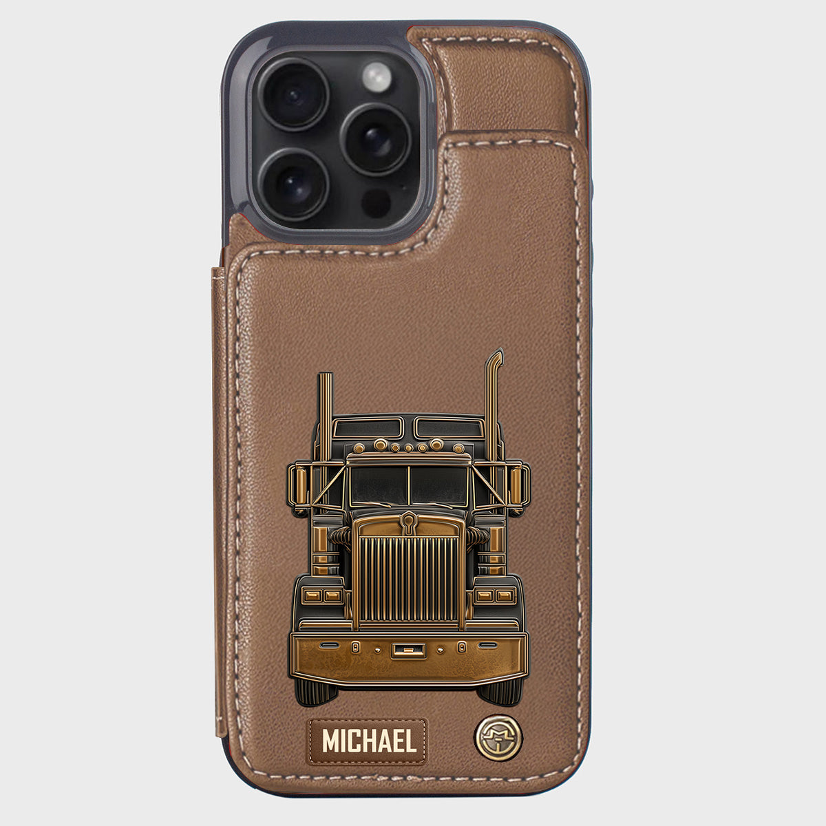 Truck Driver - Personalized Trucker Wallet Phone Case