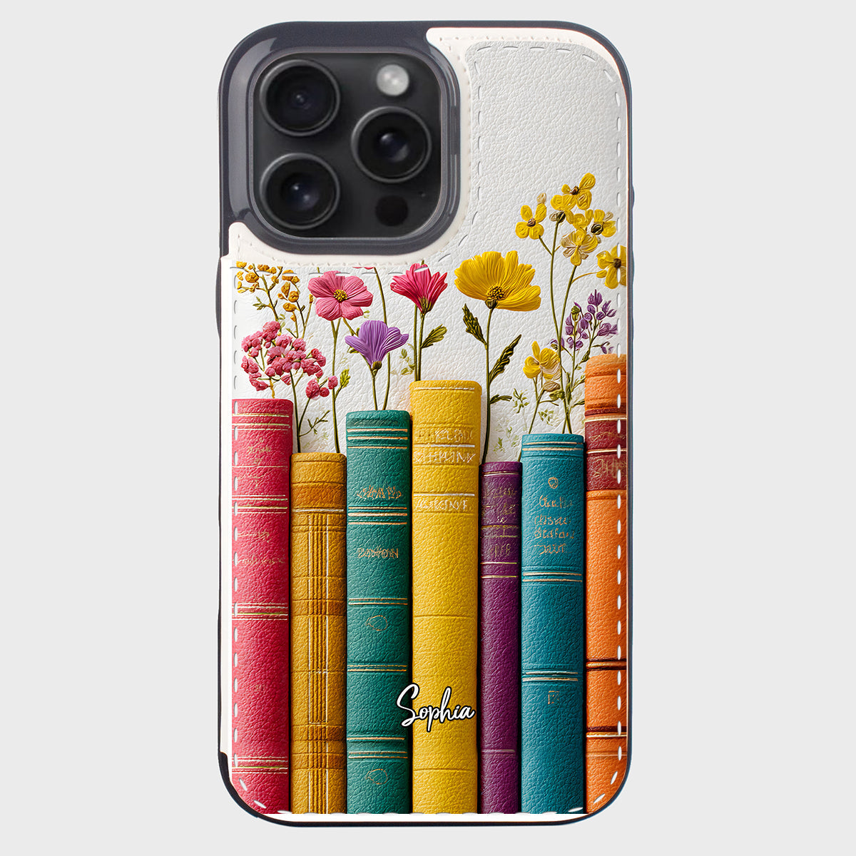 Vintage Flower Book - Personalized Book Foldable Wallet Phone Case