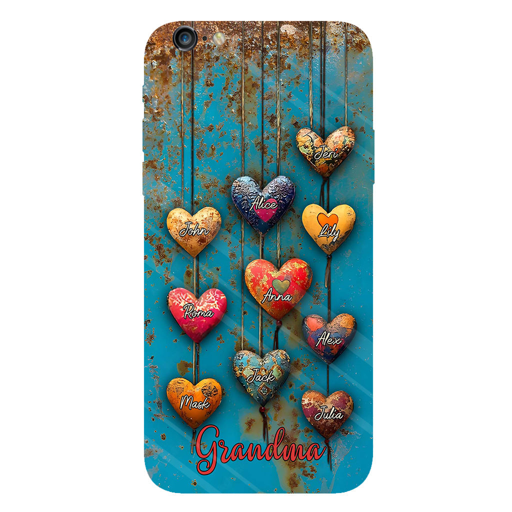 Grandma's Mom's Sweethearts - Personalized Grandma Full Print Phone Case