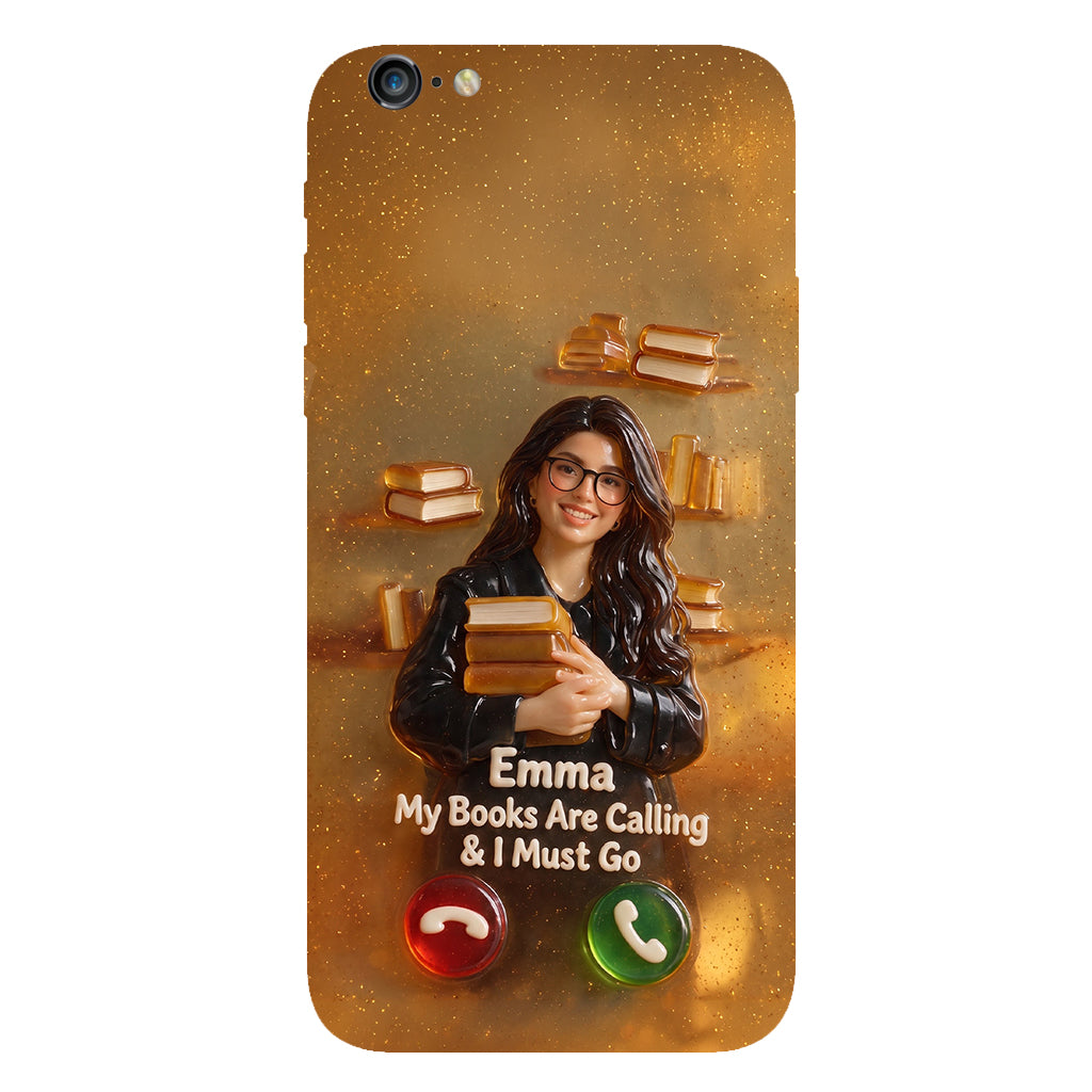 My Books Are Calling & I Must Go - Personalized Book Full Print Phone Case