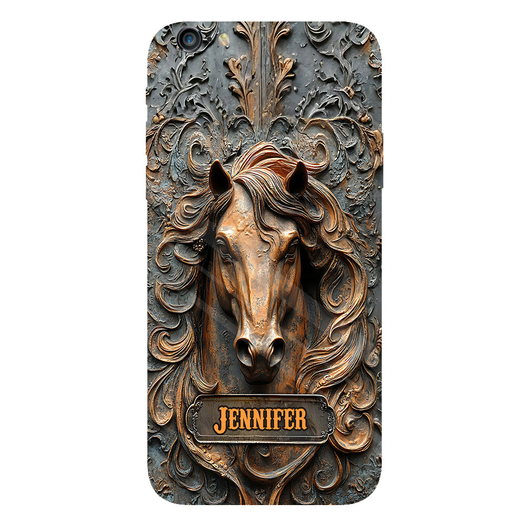 Love Horses - Personalized Horse Full Print Phone Case