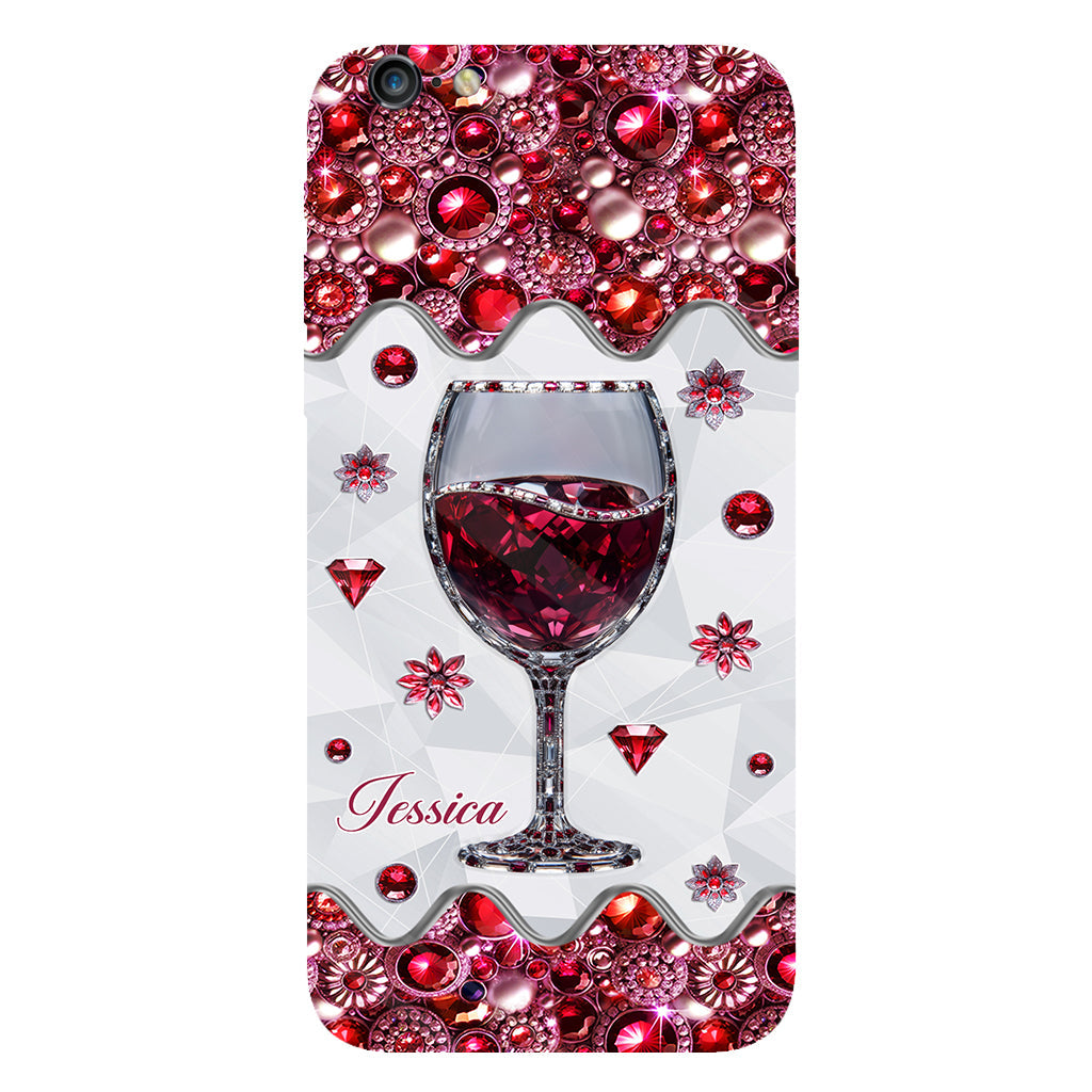 Just A Girl Who Loves Wine - Personalized Wine Full Print Phone Case