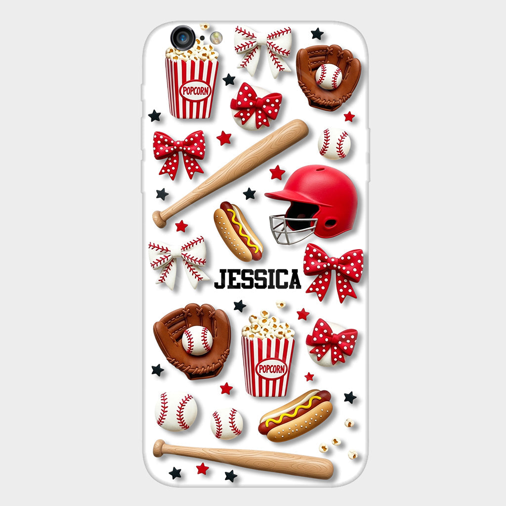 Love Baseball - Personalized Baseball Full Print Phone Case