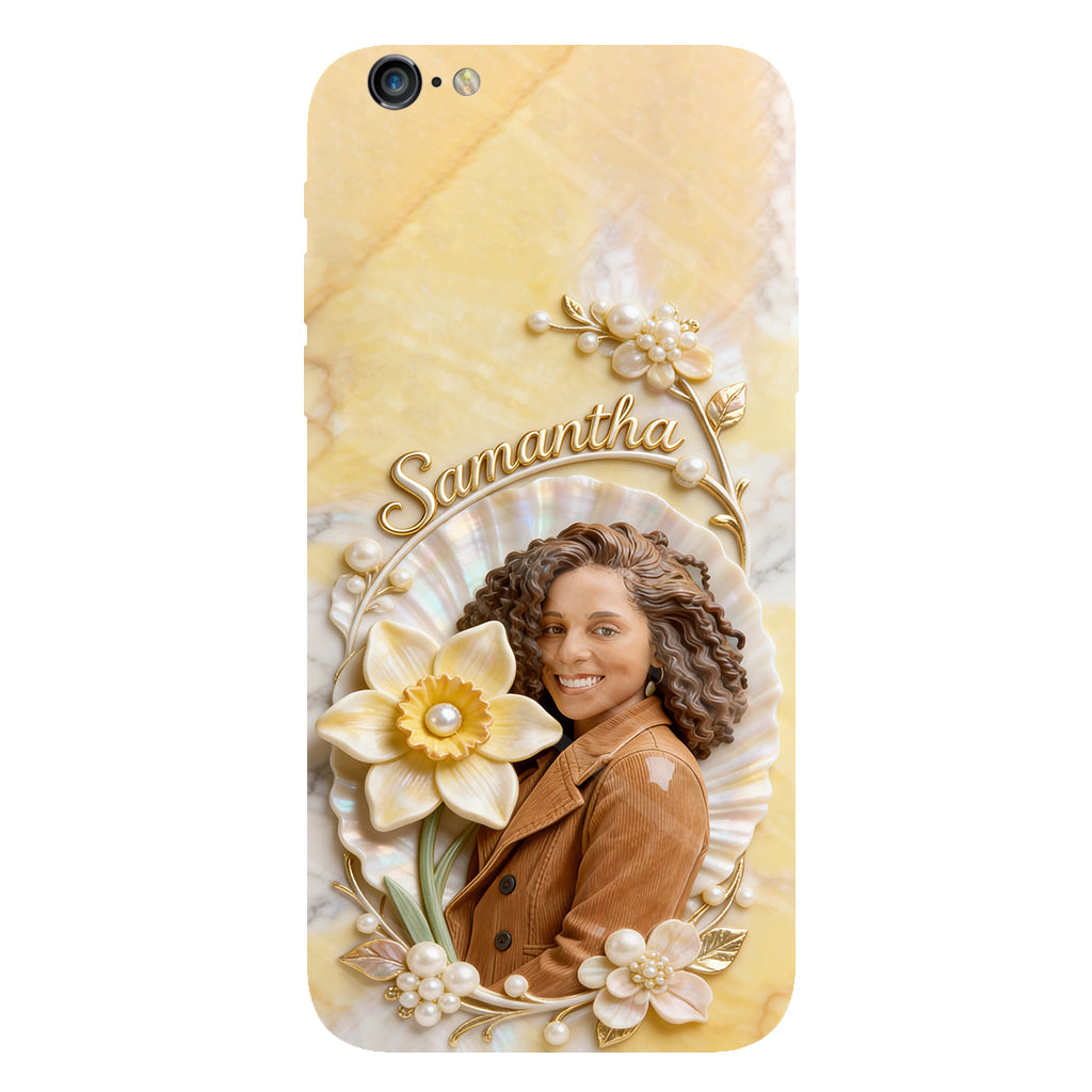 Custom Any Photo Birthmonth Flower - Personalized Self Love Full Print Phone Case