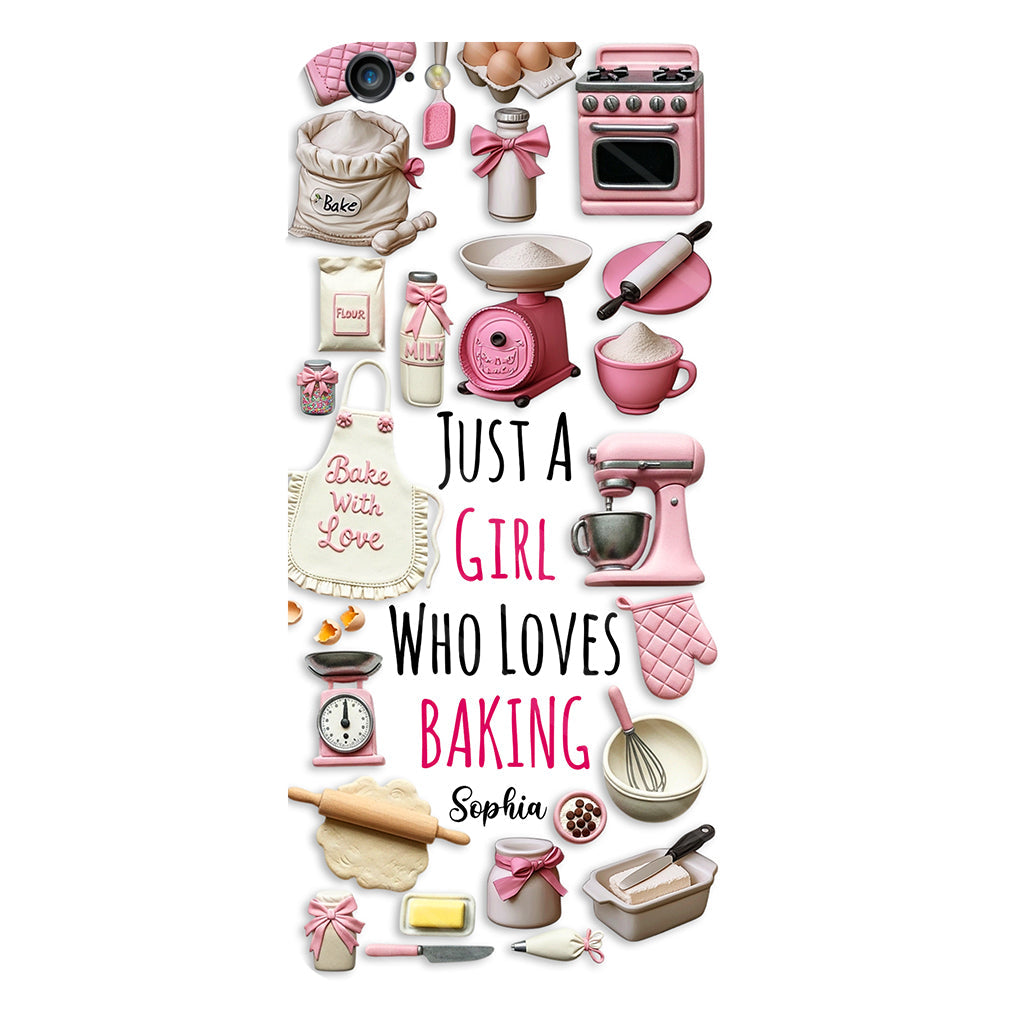 Just A Girl Who Loves Baking - Personalized Baking Full Print Phone Case