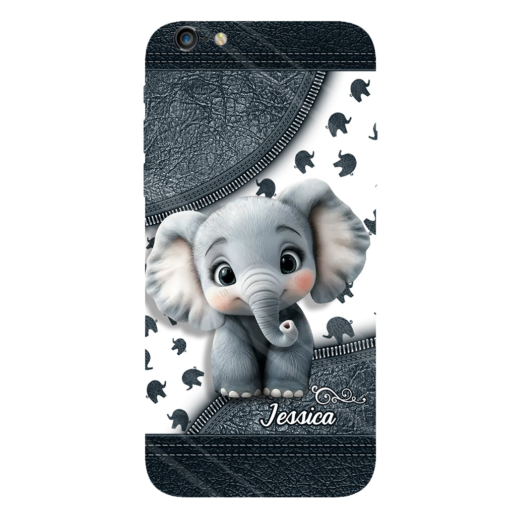 Cute Baby Elephant - Personalized Elephant Full Print Phone Case